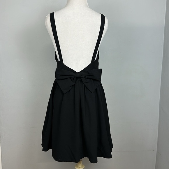 Tea & Cup Coquette Open Back Bow Mini Dress Sz M - Picture 7 of 14